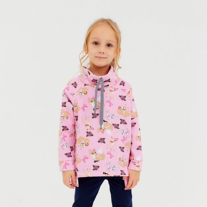 Свитшот для девочки, цвет розовый/зверята, рост 104 см
Свитшот для девочки, цвет розовый/зверята, рост 104 см