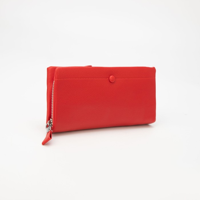 Кошелёк на молниях, цвет красный
Кошелёк на молниях, цвет красный
