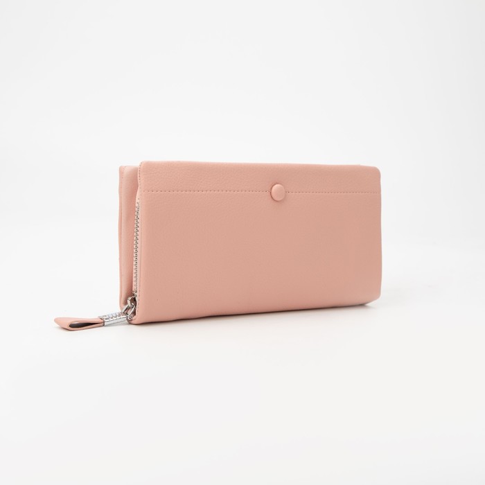 Кошелёк, 5 отделов на молниях, цвет розовый
Кошелёк, 5 отделов на молниях, цвет розовый