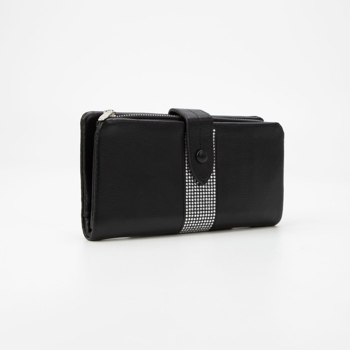 Кошелёк на кнопке, цвет чёрный
Кошелёк на кнопке, цвет чёрный