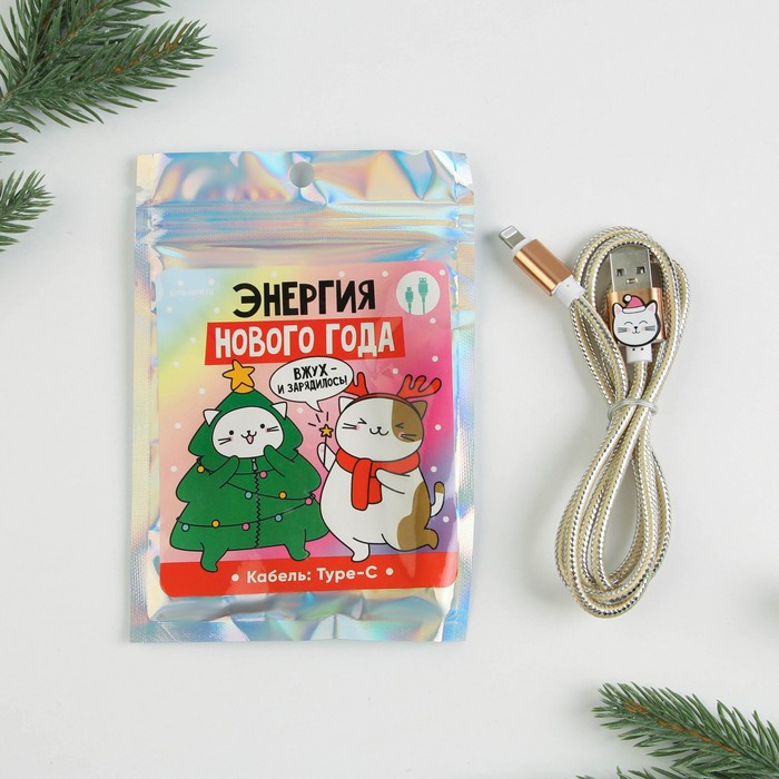 Провод Lightning "Энергия нового года", 1м 
Провод Lightning "Энергия нового года", 1м