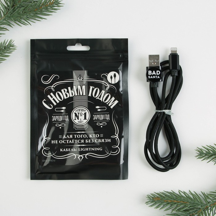 Провод Lightning "С новым годом", 1м
Провод Lightning "С новым годом", 1м