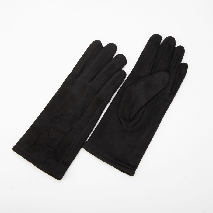 Перчатки женские, безразмерные, без утеплителя, цвет чёрный 
Перчатки женские, безразмерные, без утеплителя, цвет чёрный