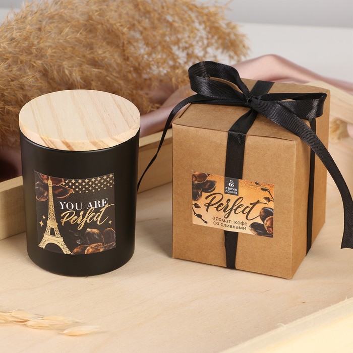 Свеча в стакане с крышкой "Perfect", аромат кофе
Свеча в стакане с крышкой "Perfect", аромат кофе