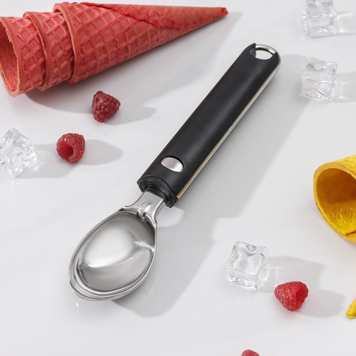 фото Ложка для мороженого bonjo, цвет чёрный