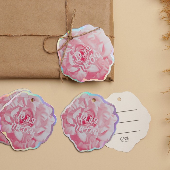 Открытка-шильдик на подарок «Для тебя», голография 8,5 × 8,7 см
Открытка-шильдик на подарок «Для тебя», голография 8,5 × 8,7 см