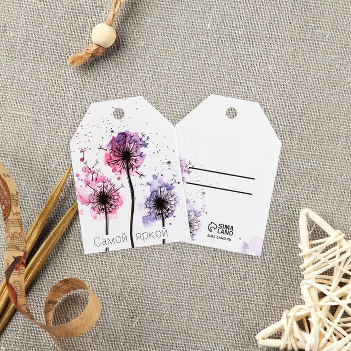 Открытка-шильдик на подарок «Ты так красива», акварельный картон 5 × 7 см 
Открытка-шильдик на подарок «Ты так красива», акварельный картон 5 × 7 см