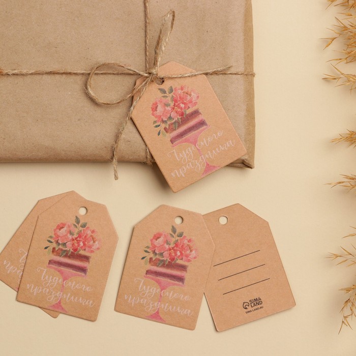 Открытка-шильдик на подарок «Поздравляю», крафт 5 × 7 см
Открытка-шильдик на подарок «Поздравляю», крафт 5 × 7 см