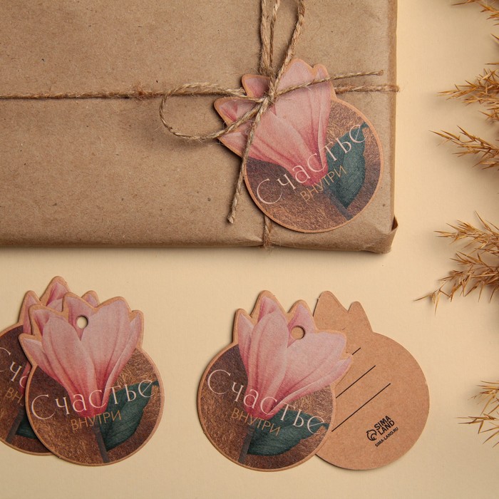 Открытка-шильдик на подарок «Счастье внутри», крафт 5,4 × 6,9 см
Открытка-шильдик на подарок «Счастье внутри», крафт 5,4 × 6,9 см