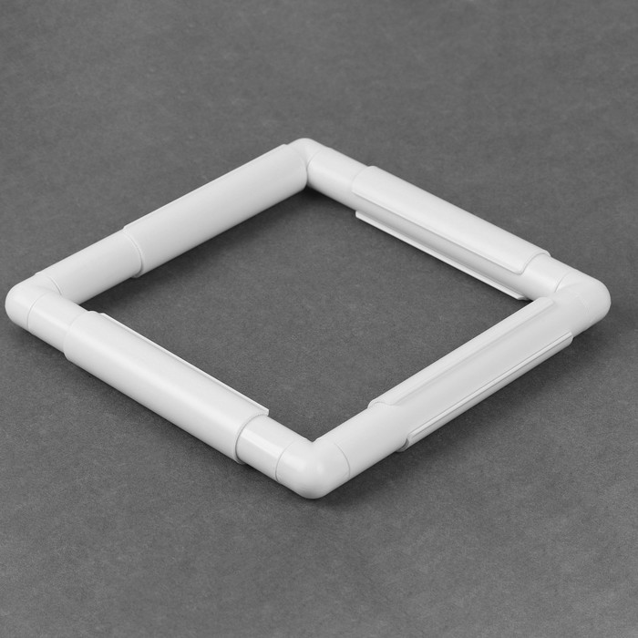 Пяльцы-рамка для вышивания, с клипсами, цвет белый
Пяльцы-рамка для вышивания, с клипсами, цвет белый