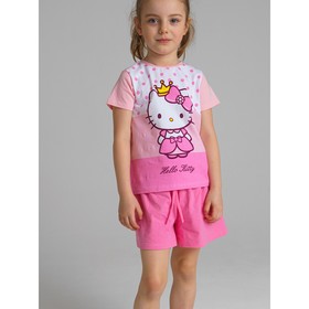 Комплект с принтом Hello Kitty: футболка и шорты для девочки, рост 104 см, цвет розовый
Комплект с принтом Hello Kitty: футболка и шорты для девочки, рост 104 см, цвет розовый