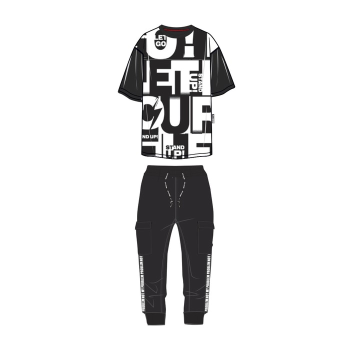 фото Комплект трикотажный для мальчика: футболка и брюки, рост 158 см playtoday