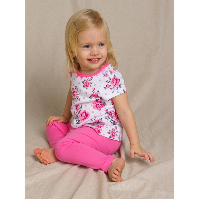 фото Комплект футболка и леггинсы для девочки, рост 92 см playtoday