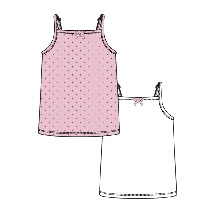 Майка трикотажная для девочки, рост 152 см - 2 шт.
Майка трикотажная для девочки, рост 152 см - 2 шт.