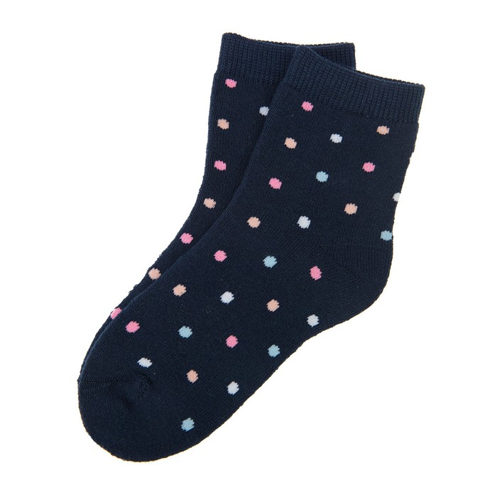 Носки махровые для девочки, размер 20, цвет тёмно-синий 
Носки махровые для девочки, размер 20, цвет тёмно-синий