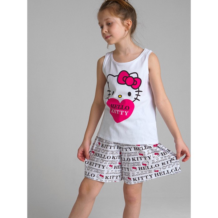 Пижама для девочки c принтом Hello Kitty, рост 146 см
Пижама для девочки c принтом Hello Kitty, рост 146 см