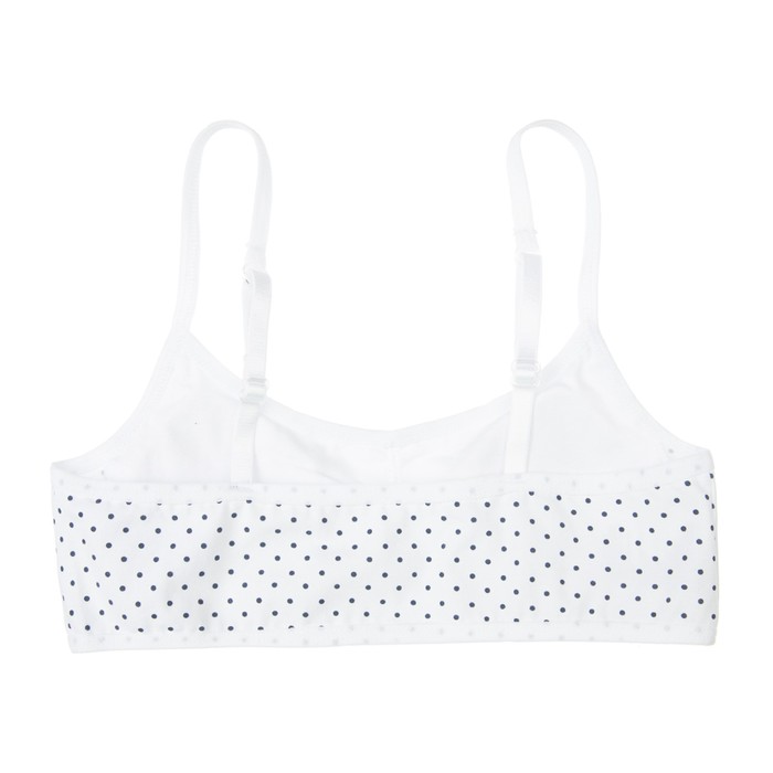 фото Топ трикотажный со съемными чашками, рост 134-140 см, aa, цвет белый playtoday
