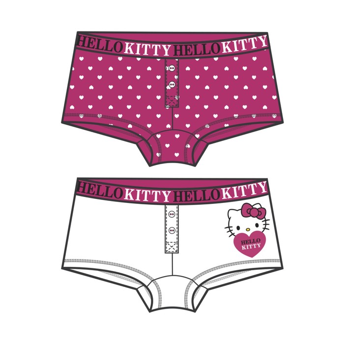 фото Трусы с принтом hello kitty для девочки, рост 158 см-164 см - 2 шт. playtoday