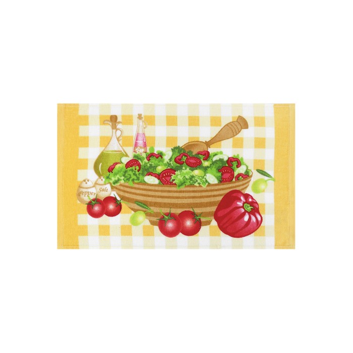 Махровое полотенце кухонное «Салат», размер 30x50 см 
Махровое полотенце кухонное «Салат», размер 30x50 см