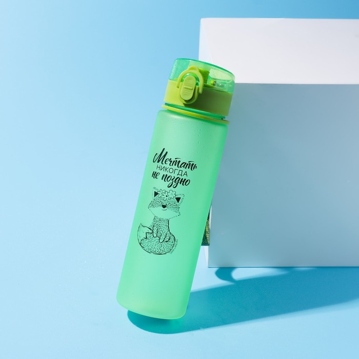 Бутылка для воды «Мечтать никогда не поздно», 600 мл
Бутылка для воды «Мечтать никогда не поздно», 600 мл