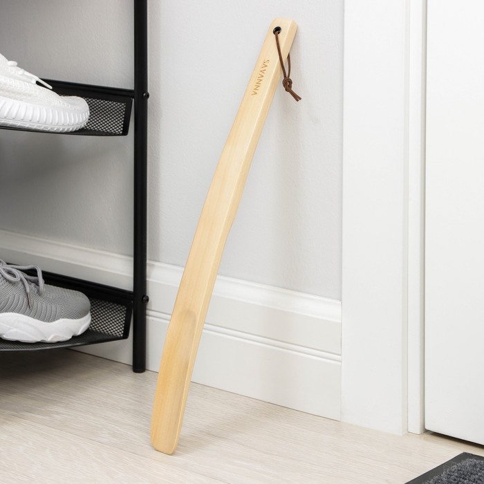 Ложка для обуви SAVANNA, 45×3,5 см, светлое дерево
Ложка для обуви SAVANNA, 45×3,5 см, светлое дерево