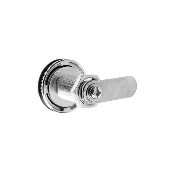 фото Замок кодовый тундра, для почтового ящика, цвет хром, длина резьбовой части 30 мм