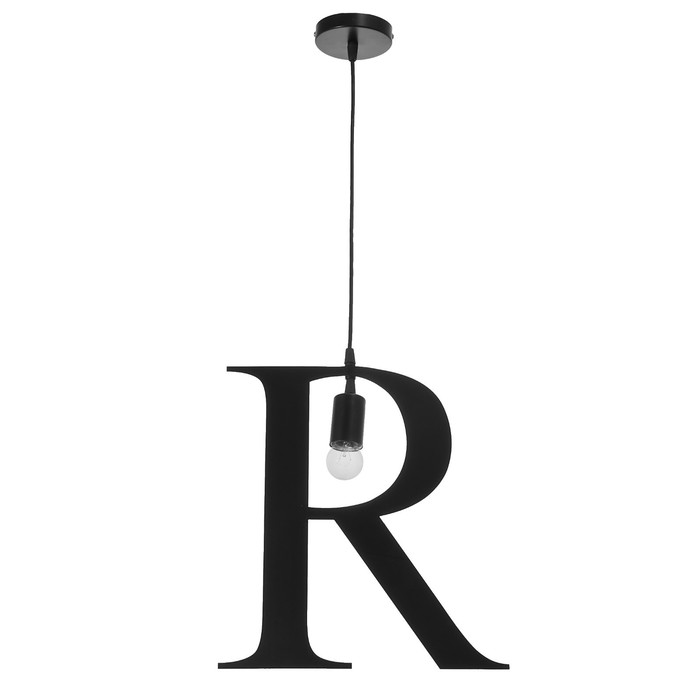 Светильник "Алфавит R" E27 40Вт черный 39х39-139 см
Светильник "Алфавит R" E27 40Вт черный 39х39-139 см