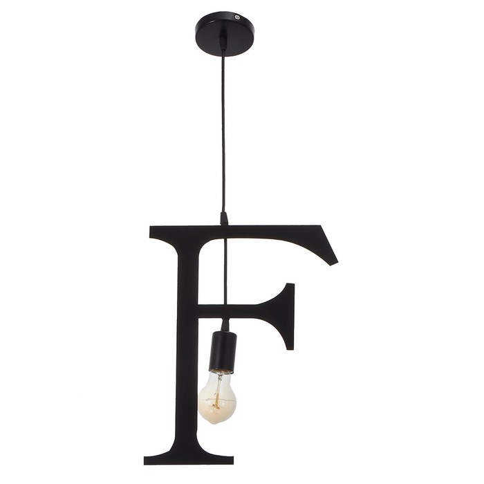 Светильник "Алфавит F" E27 40Вт черный 30х39-139 см
Светильник "Алфавит F" E27 40Вт черный 30х39-139 см