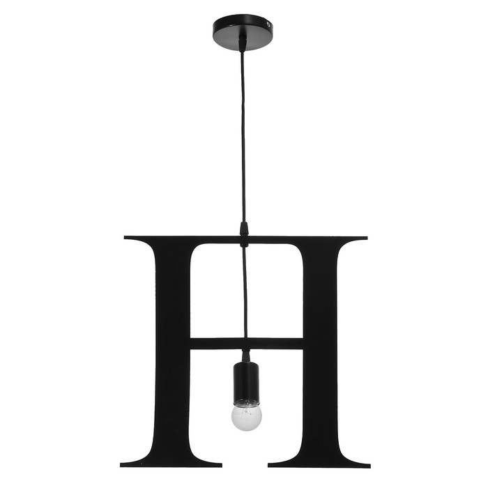 Светильник "Алфавит H" E27 40Вт черный 41х39-139 см
Светильник "Алфавит H" E27 40Вт черный 41х39-139 см