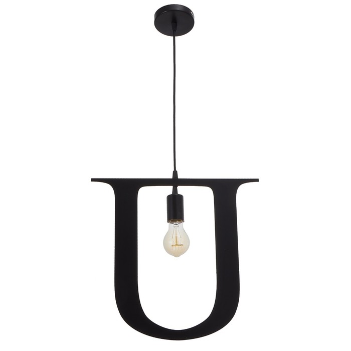 Светильник "Алфавит U" E27 40Вт черный 42х39-139 см
Светильник "Алфавит U" E27 40Вт черный 42х39-139 см