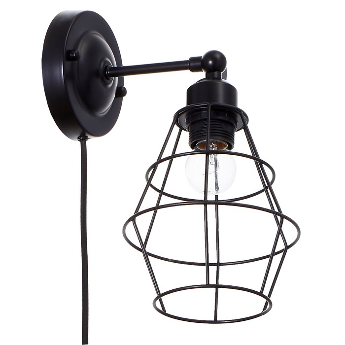 Бра 2554/1 E27 40Вт черный 15х24 см
Бра 2554/1 E27 40Вт черный 15х24 см