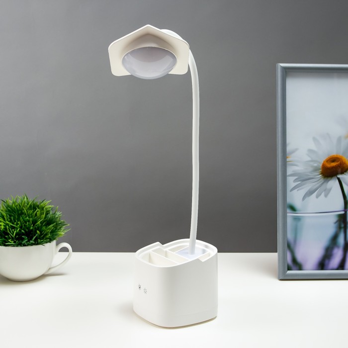 Настольная лампа сенсорная 16844/1WT LED 2Вт USB АКБ белый 9х9х42 см
Настольная лампа сенсорная 16844/1WT LED 2Вт USB АКБ белый 9х9х42 см
