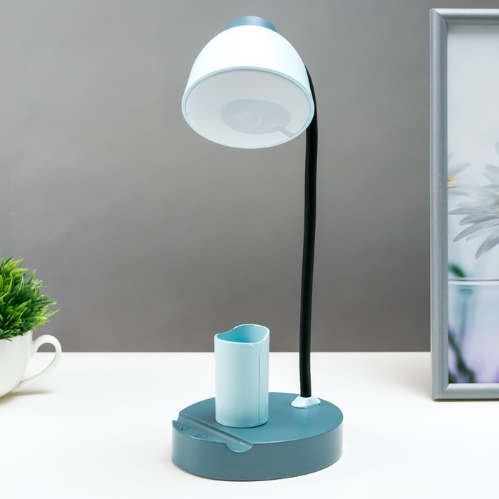 Настольная лампа сенсорная 16846/1BL LED 2Вт USB АКБ синий 11х13х35 см 
Настольная лампа сенсорная 16846/1BL LED 2Вт USB АКБ синий 11х13х35 см