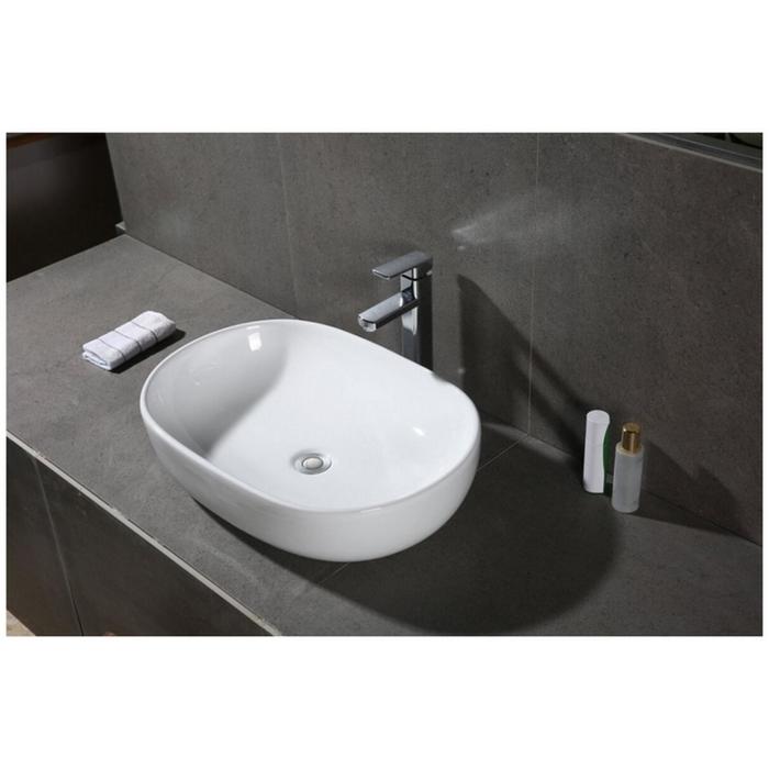 фото Раковина grossman gr-3015, овальная, 600 х 420 мм, белый