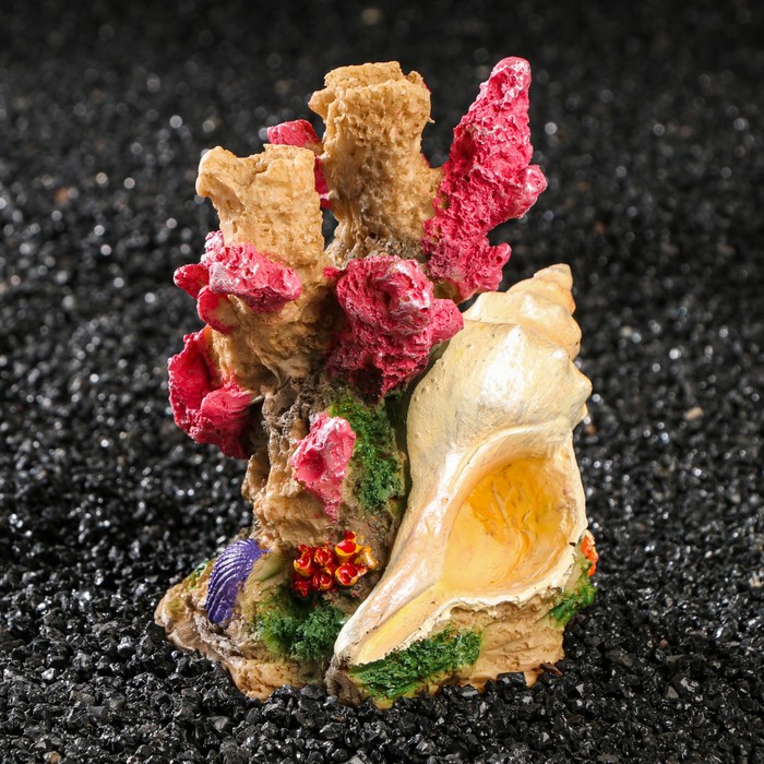 Декор для аквариума "Коралл с ракушкой", 10 х 8 х 13,5 см
Декор для аквариума "Коралл с ракушкой", 10 х 8 х 13,5 см