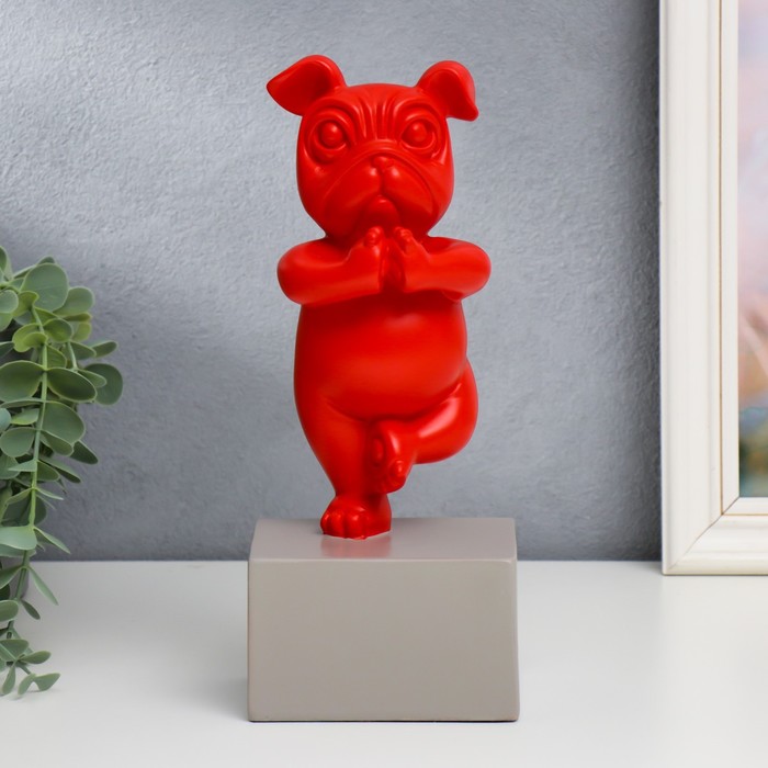 Сувенир полистоун "Бульдог йога" красный 25х8х10,5 см 
Сувенир полистоун "Бульдог йога" красный 25х8х10,5 см