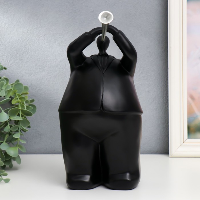 Сувенир полистоун "Толстячок-музыкант с трубой" чёрный 25х12,5х13 см 
Сувенир полистоун "Толстячок-музыкант с трубой" чёрный 25х12,5х13 см