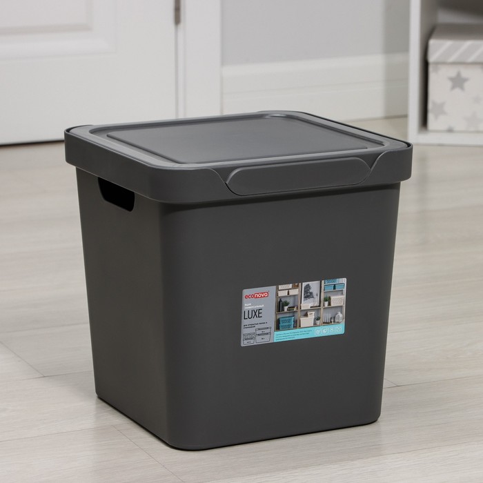 Ящик для хранения с крышкой LUXE, 18 л, 28,6×28,6×28,6 см, цвет серый
Ящик для хранения с крышкой LUXE, 18 л, 28,6×28,6×28,6 см, цвет серый