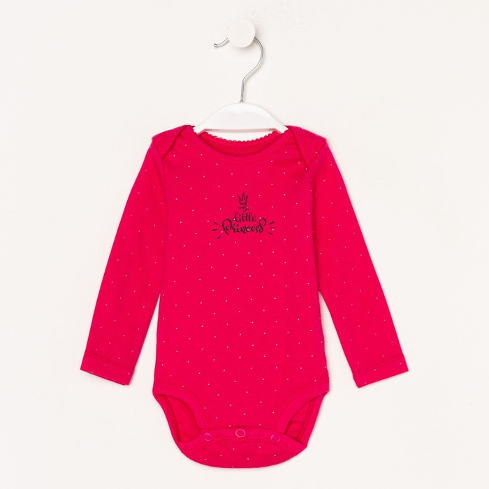 Боди для девочки, цвет малиновый, рост 56-62 см 
Боди для девочки, цвет малиновый, рост 56-62 см