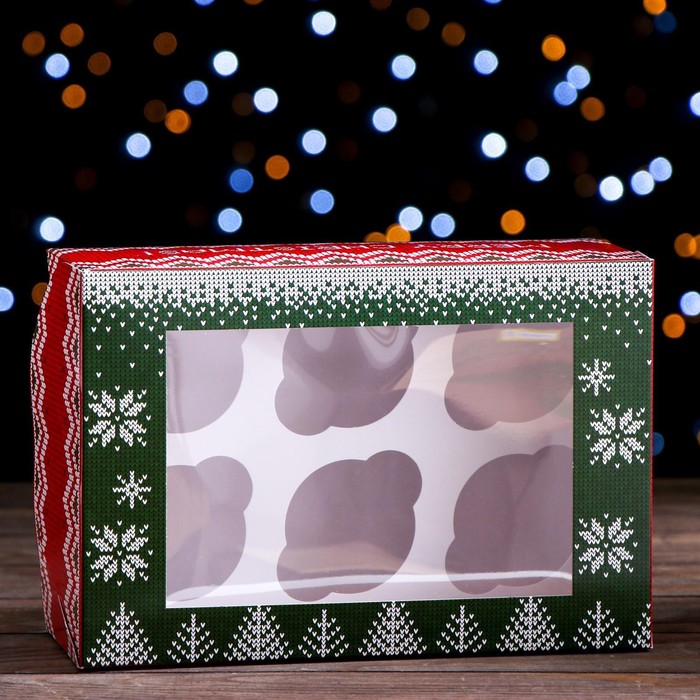 Упаковка на 6 капкейков с окном "Скандинавия", 25 х 17 х 10 см, 1 шт.
Упаковка на 6 капкейков с окном "Скандинавия", 25 х 17 х 10 см, 1 шт.