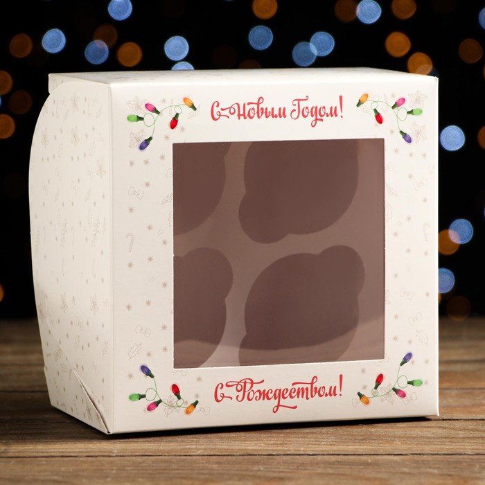 Упаковка на 4 капкейков с окном "Новогодняя лама", 16 х 16 х 10 см, 1 шт.
Упаковка на 4 капкейков с окном "Новогодняя лама", 16 х 16 х 10 см, 1 шт.