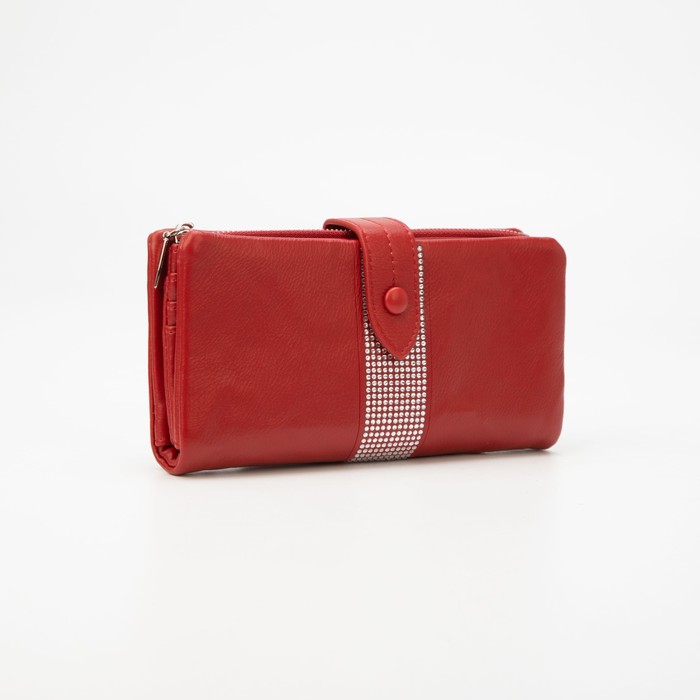 Кошелёк на кнопке, цвет красный
Кошелёк на кнопке, цвет красный