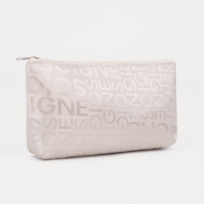 фото Косметичка простая сердца, 19*0,5*11см, отдел на молнии, малиновый