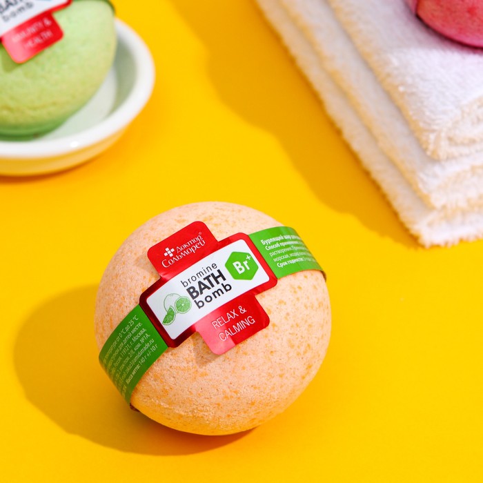 Бомбочка для ванны «Доктор Сольморей» с йодом, бромом и маслом апельсина, 140 г
Бомбочка для ванны «Доктор Сольморей» с йодом, бромом и маслом апельсина, 140 г