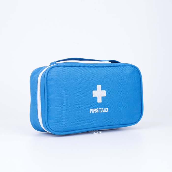 фото Косметичка дор аптечка, 23*7,5*13, отдел на молнии, голубой