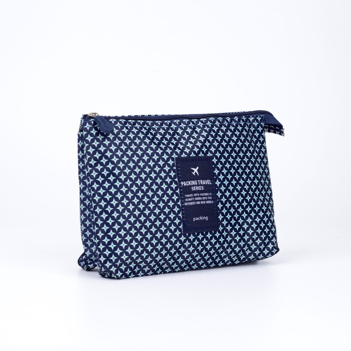 Косметичка, 2 отдела на молниях, цвет синий
Косметичка, 2 отдела на молниях, цвет синий