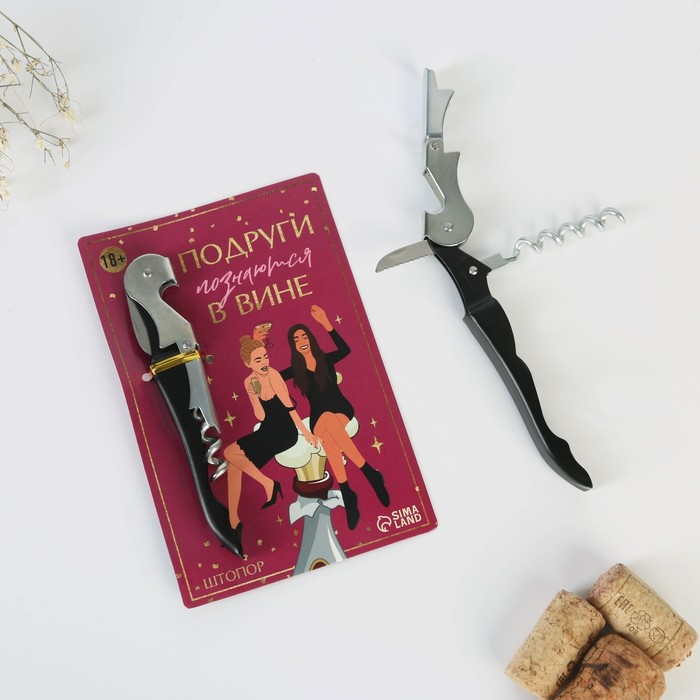 Штопор на открытке "Подруги в вине" 10 х 15 см
Штопор на открытке "Подруги в вине" 10 х 15 см