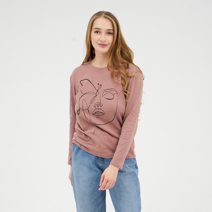 Лонгслив женский, цвет бежевый, размер 46
Лонгслив женский, цвет бежевый, размер 46