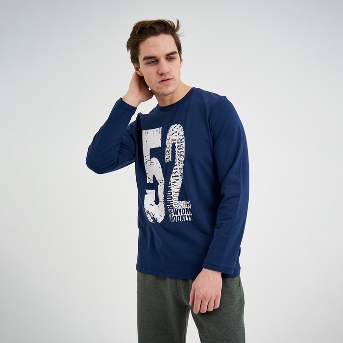 Лонгслив мужской, цвет тёмно-синий, размер 52
Лонгслив мужской, цвет тёмно-синий, размер 52