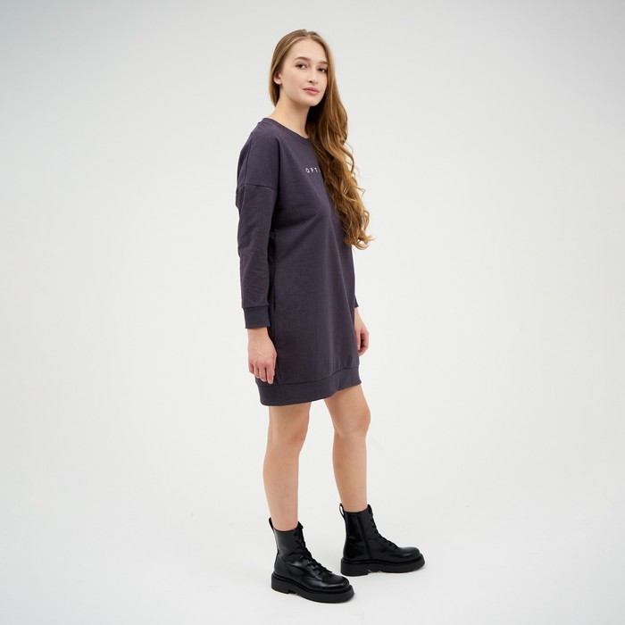 Платье женское, цвет графит, размер 50
Платье женское, цвет графит, размер 50